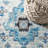 Latshaw Modern Persian Boho Vintage Medallion Cream/Blue Rug-1758465847