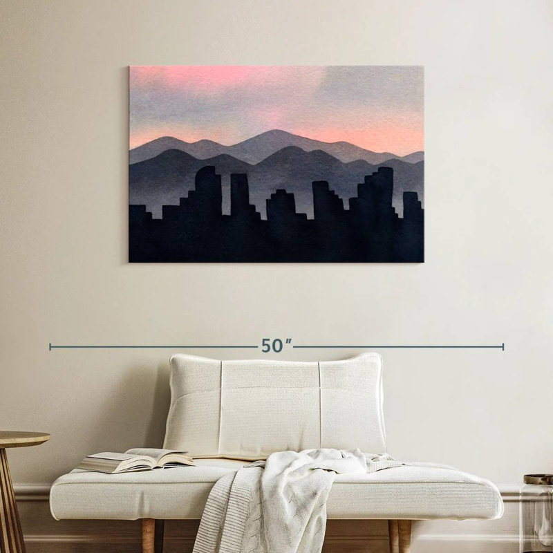 Horizon abstrait de Sireci, H 26 po x l 39 po