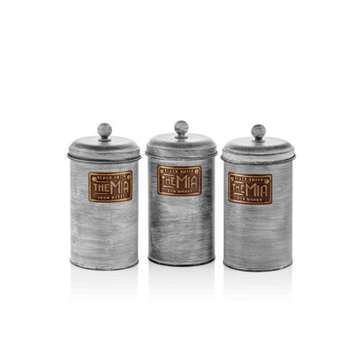 Metal Jar - Set of 3