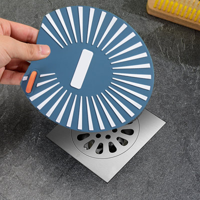 P VC floor drain cover Strong Adsorption Silicone Floor Drains Odor Proof Cover Odor Proof Pad Bathroom Drains Insect Proof And Odor Proof Sealing Cover