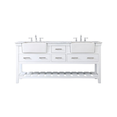 Meuble-lavabo double 72 po Pelaghia