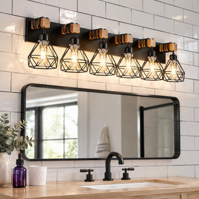 Applique murale rustique pour salle de bain Farmhouse