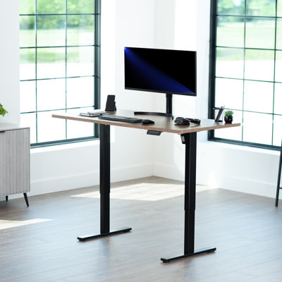 Bureau électrique à moteur simple VIVO avec contrôleur de mémoire à bouton-poussoir