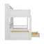 Lit superposé simple avec tablettes intégrées aux lits supérieur et inférieur, plus un tiroir de rangement-361934917