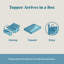Gel and Aloe Infused 4" Memory Foam Mattress Topper-1898665712