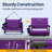 2-pack Portable Stadium Seats With Back Support And Cushion-803257837