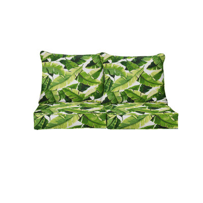 Outdoor 5'' Loveseat Seat / Back Cushion