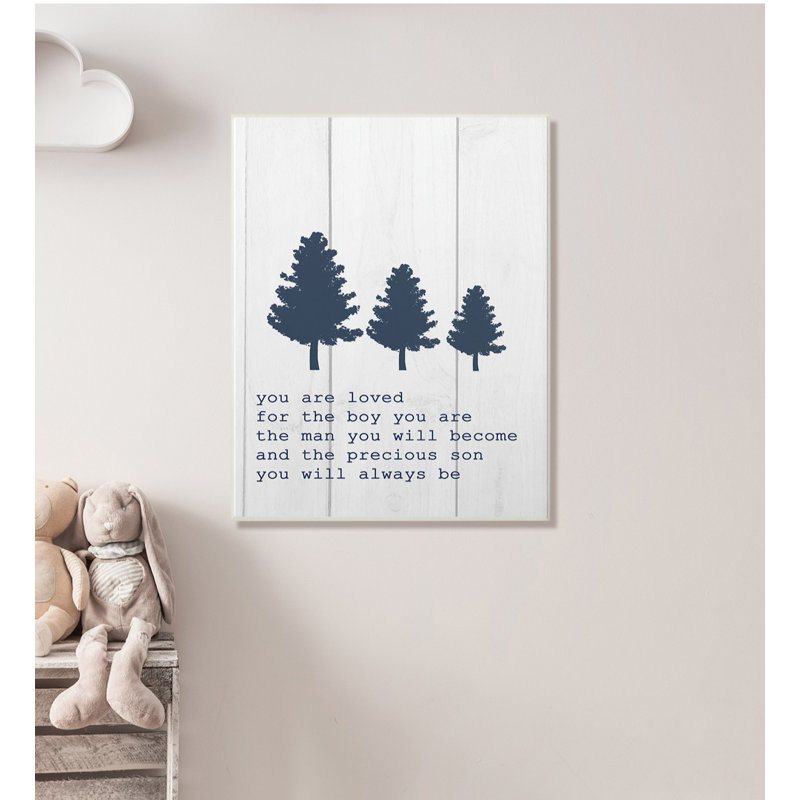 « you are love the fils », art planches à trois arbres Crewe, Plaque murale, H 15 po x l 10 po x p 0,5 po