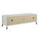 CosmoLiving Westerleigh TV Stand For TVs Up To 65" - White With Gold Accents, 2 Door Storage