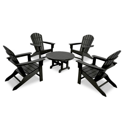 POLYWOOD Yacht Club Shellback 5-Piece Adirondack Conversation Group