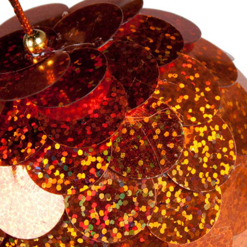 8cm Ball Ornament, Orange