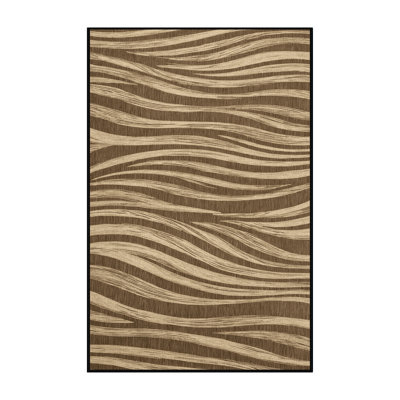 Washable Sand Patterns Hawaiian Area Rug