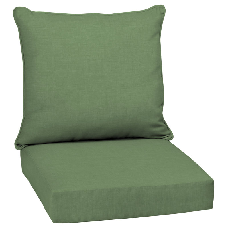 ARDEN Outdoor Lounge Chair Cushion, Moss, 24" W x 24" D