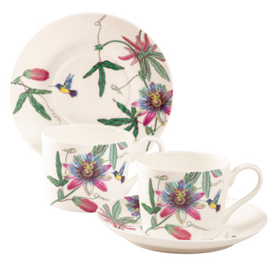 Bone China Teacup and Saucer