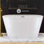 Baignoire de trempage autoportante en acrylique L 47 po x l 28 po Claire