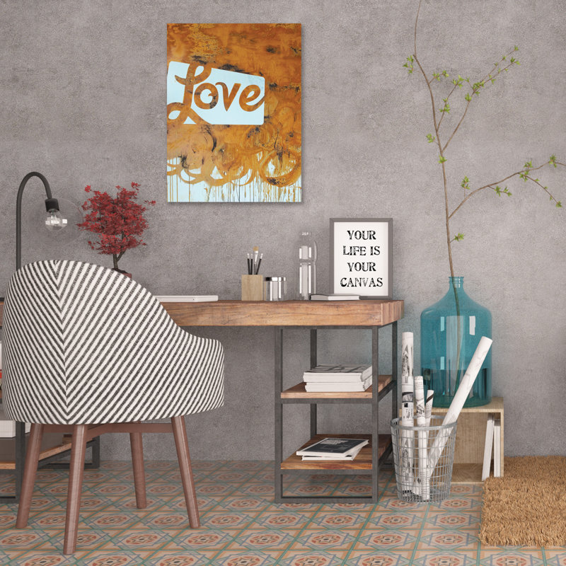 Love by Kent Youngstrom - Wrapped Canvas Painting, 51 cm H x 38 cm W x 4 cm D