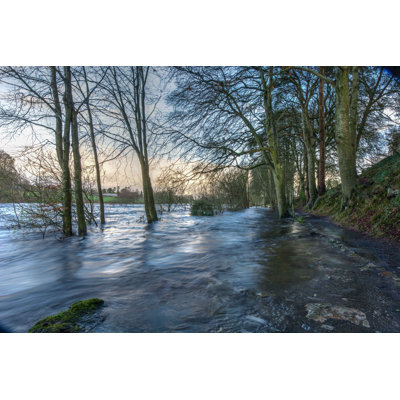 Findikzade River Shannon Floods - Wrapped Canvas Print