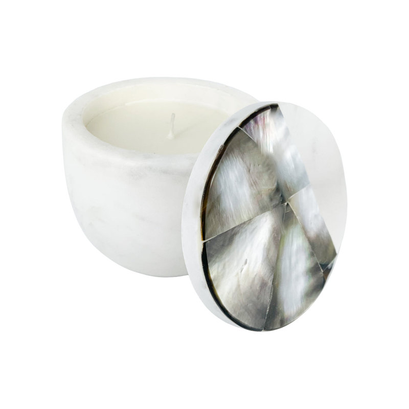 Mother of Pearl Candle Jar