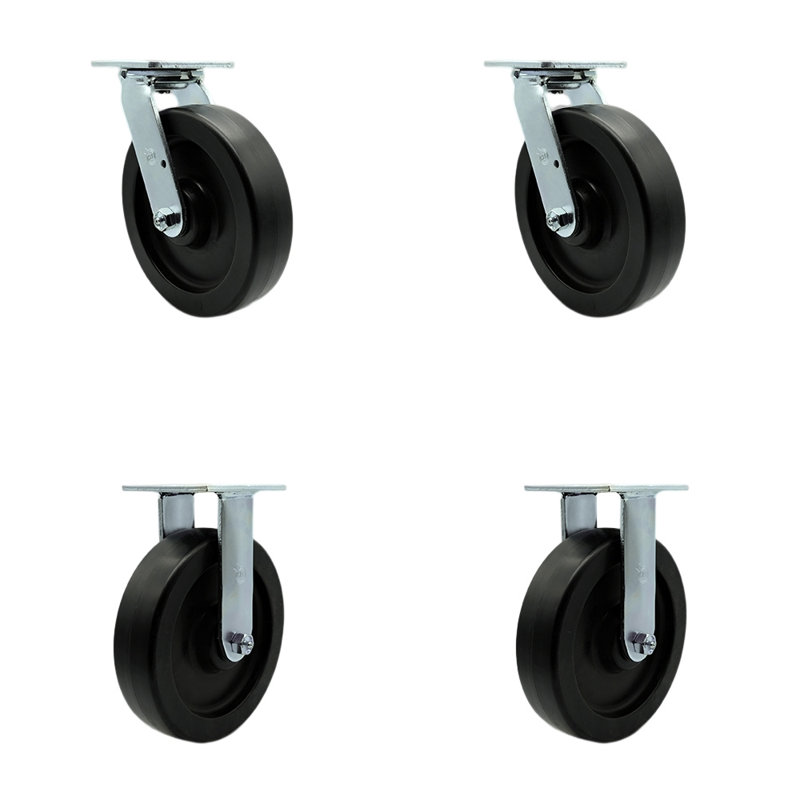 Ensemble de 4 roulettes en polyoléfine