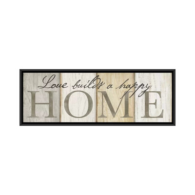Cynthia Coulter " Love Builds Home Neutral Sign " by Cynthia Coulter