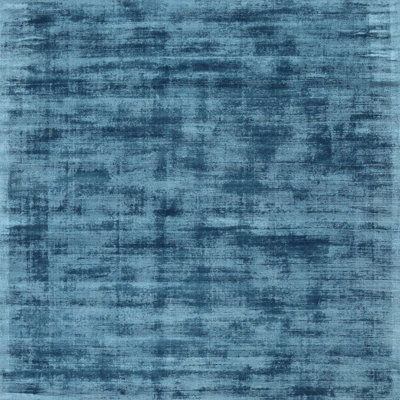 Tapis de zone turquoise contemporain