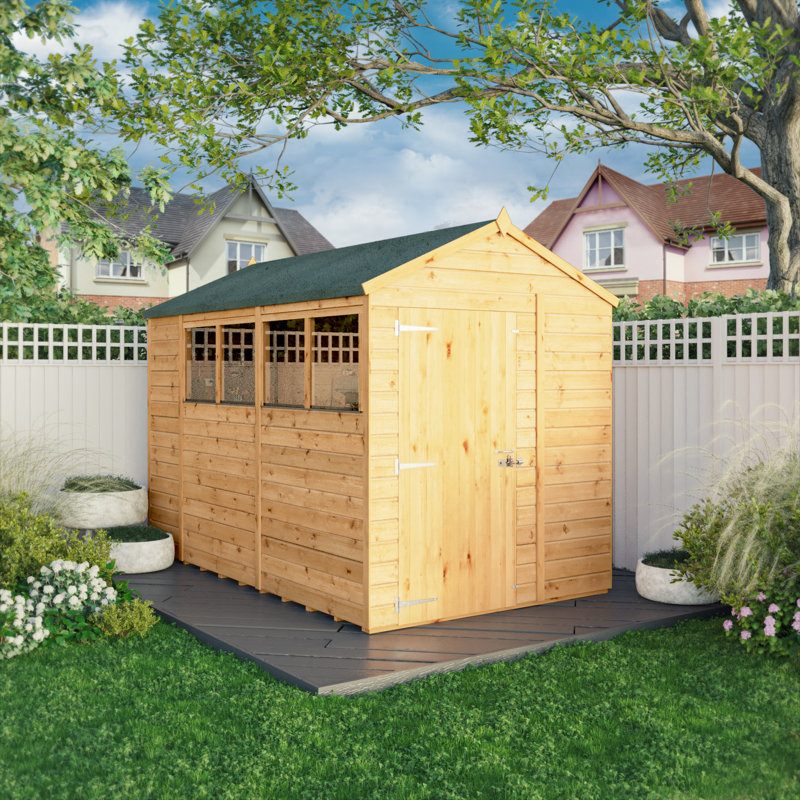 Mercia 10 X 6 Woodsman Shiplap Apex Shed (Glass)