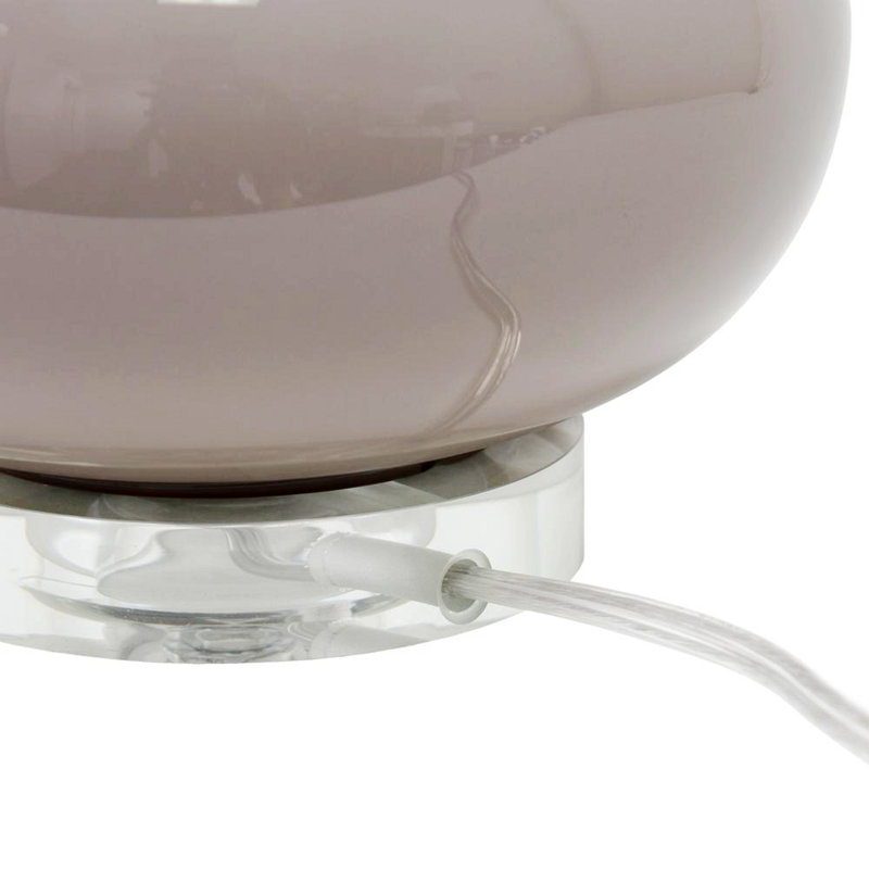 Hannelie Glass Table Lamp, Gray