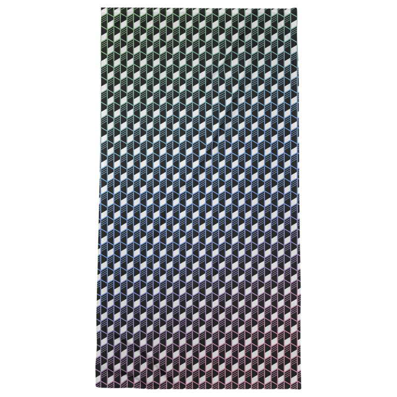 Katelyn Elizabeth Cotton Blend Bath Towel, Blue/Green/Pink