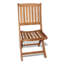 Chaise d'appoint pliante en bois de teck massif Pedasa