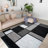 Astika Woven Geometric Gray/White/Black Area Rug – Modern Rectangles Polypropylene Carpet for Living Room, Bedroom, or Office-1739066521