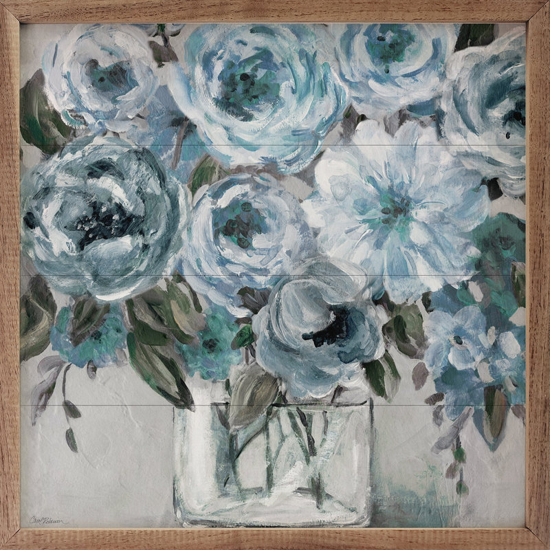 Painterly Blues par Carol Robinson, 4" H x 4" W