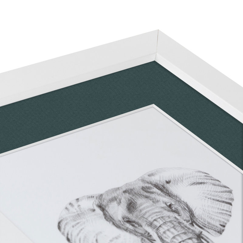 Matte Picture Frame with Mat, Evergreen