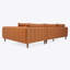 Canapé modulaire - Cuir végétalien cognac-782754633