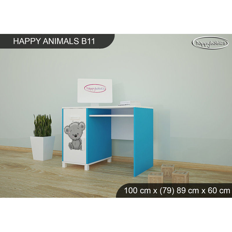 100cm Writing Desk, Blue