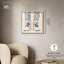 Art mural doux avec espadrilles bleues et fleurs-115136786-115136791