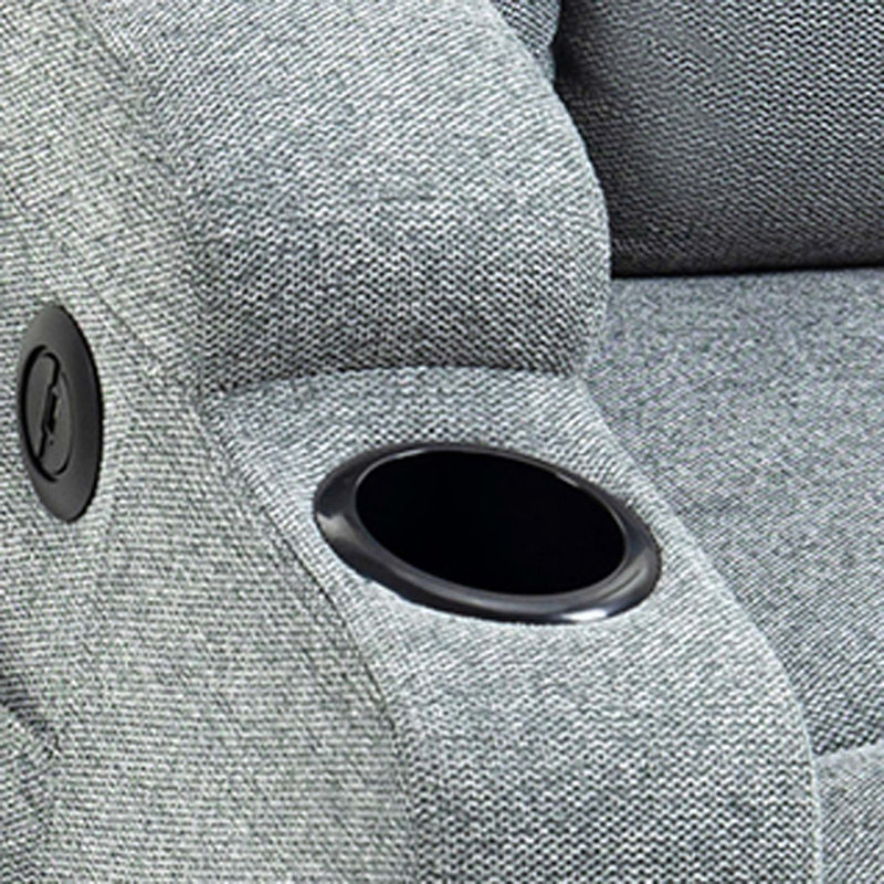 Fauteuils inclinables, 100 % polyester bleu