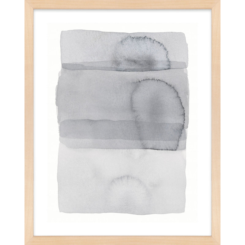 Gray On Gray 8 By Jacques Pilon - Framed Wall Art, 25" H x 20" W, Brown Framed