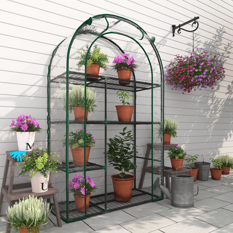 3.2'W x 1.4'D ×5.2'H Small Hobby Greenhouse