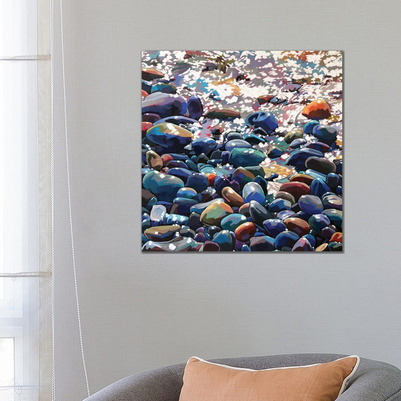 Pebbles IX by Kevin Lowery - Wrapped Canvas Painting, 66.04 cm H x 66.04 cm W x 1.91 cm D