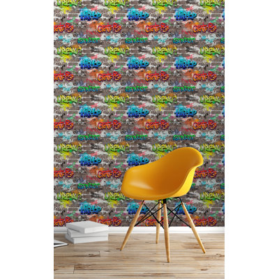 Novelty Graffiti Multi Wallpaper
