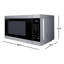 SHARP SMC1162KSC Carousel® Stainless Steel Countertop Microwave Oven, 1.1 Cu. ft., Auto-Cook & Defrost, Perfect for Small Kitchens, Dorms, Offices