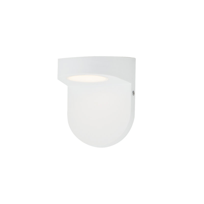 Makeisha Aluminum LED Wall Light, White