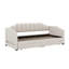 Lit de jour avec tiroirs de rangement et lit gigogne extensible avec lumières DEL-1712440336