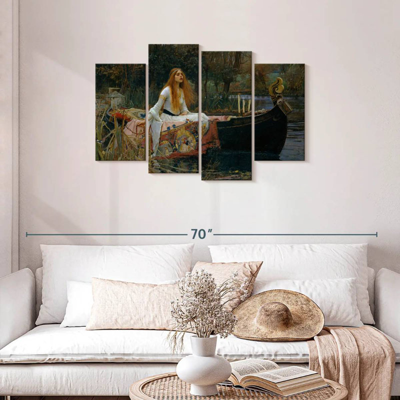 Leisha, la Dame de Shalott, H 27 po x l 43 po