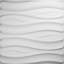 Panneau mural 3D 19,625 "x 19,625" en blanc (paquet de 20)