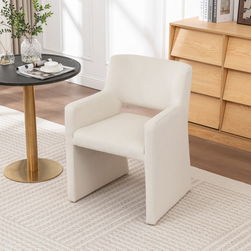 Chaise de salle à manger rembourrée Noah, Beige
