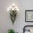 Artistic Floral Wall Light: 6 - Light Greenery Design