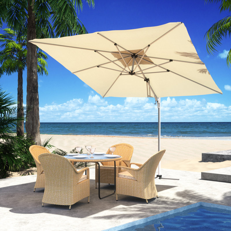Parasol en porte-à-faux 9 pi, Beige