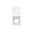 3 Piece Dining Room Furniture Set Contains a Square Kitchen Table and 2 Linen Fabric Upholstered Dining Chairs, 36x36 Inch, Linen White-290309564