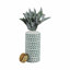 Pot en céramique à motif moderne avec couvercle doré-1485603598